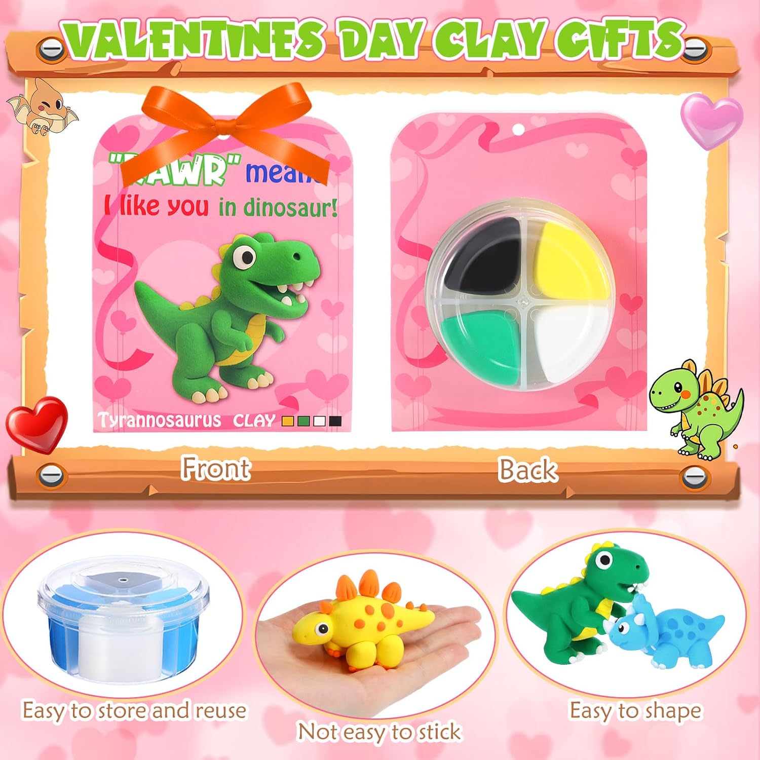 Capoda 18 Sets Dinosaur Air Dry Clay Kit Dinosaur Craft Gifts for Kids DIY Modeling Clay Kit Arts and Crafts for Kids Dino Party Favors Birthday Gift Toys Classroom Prizes Boys Girls Fun Activities