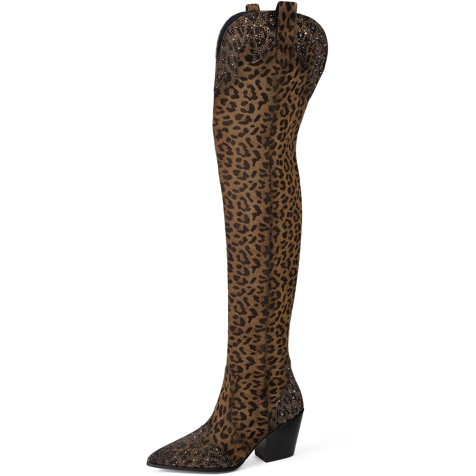 MUCCCUTE Rhinestone Cowboy OTK Boot