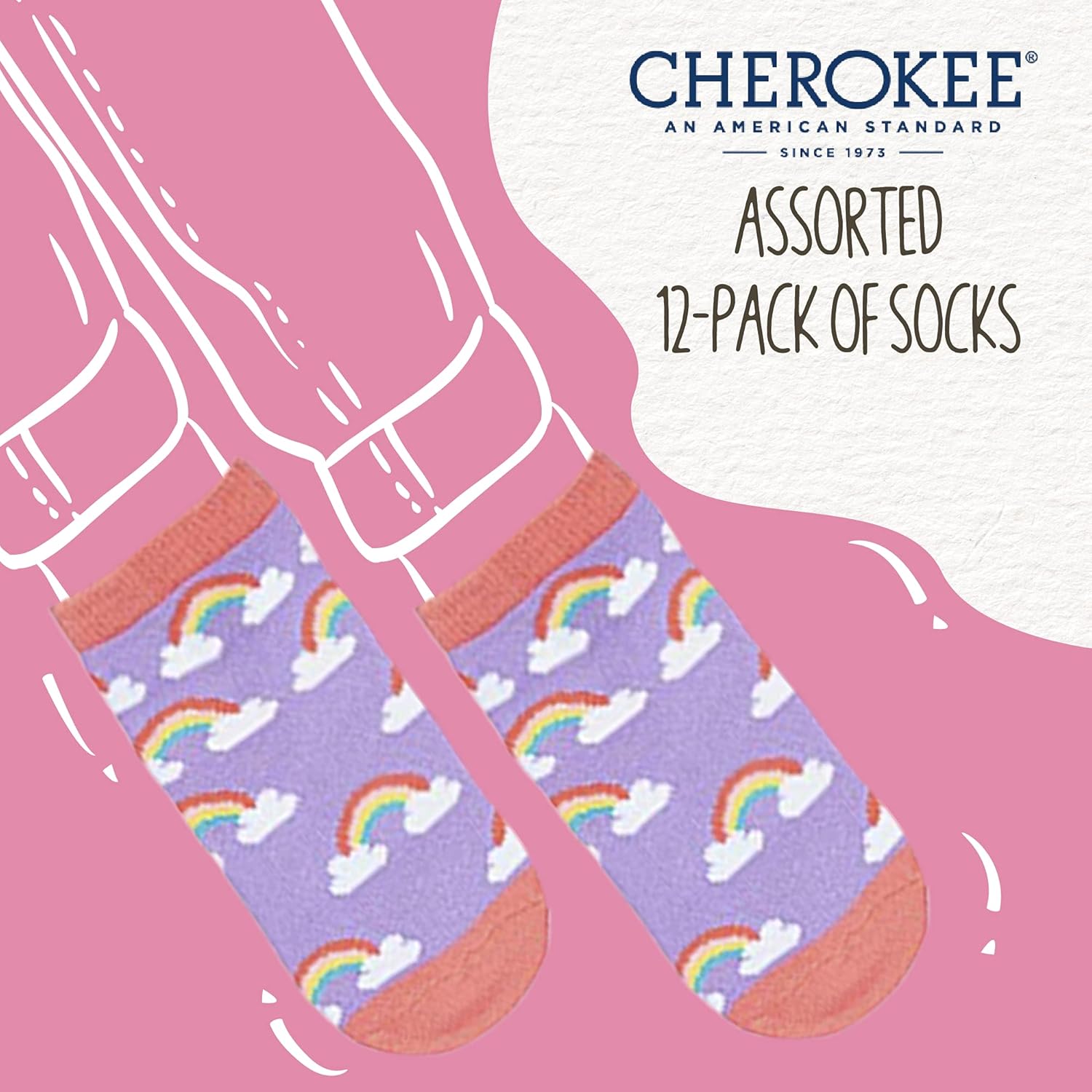 Cherokee baby-girls 12 Pack Shorty Ankle Socks - Image 2