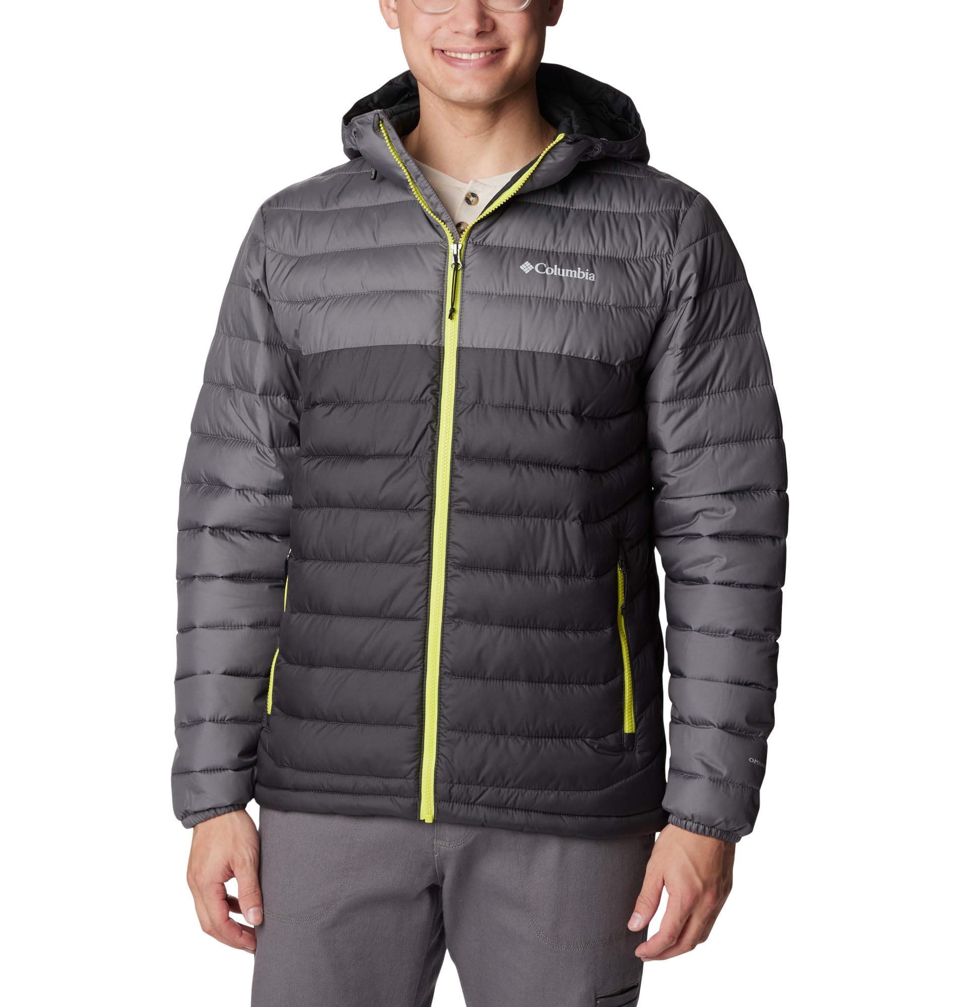 Columbia Men's Powder Lite Hooded S Shark, City Grey
