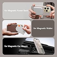 Vista 4 de GONEZ Funda de silicona para iPhone 14 Pro Max, compatible con MagSafe, con protector de pantalla + protector de lente de cámara, silicona líquida a