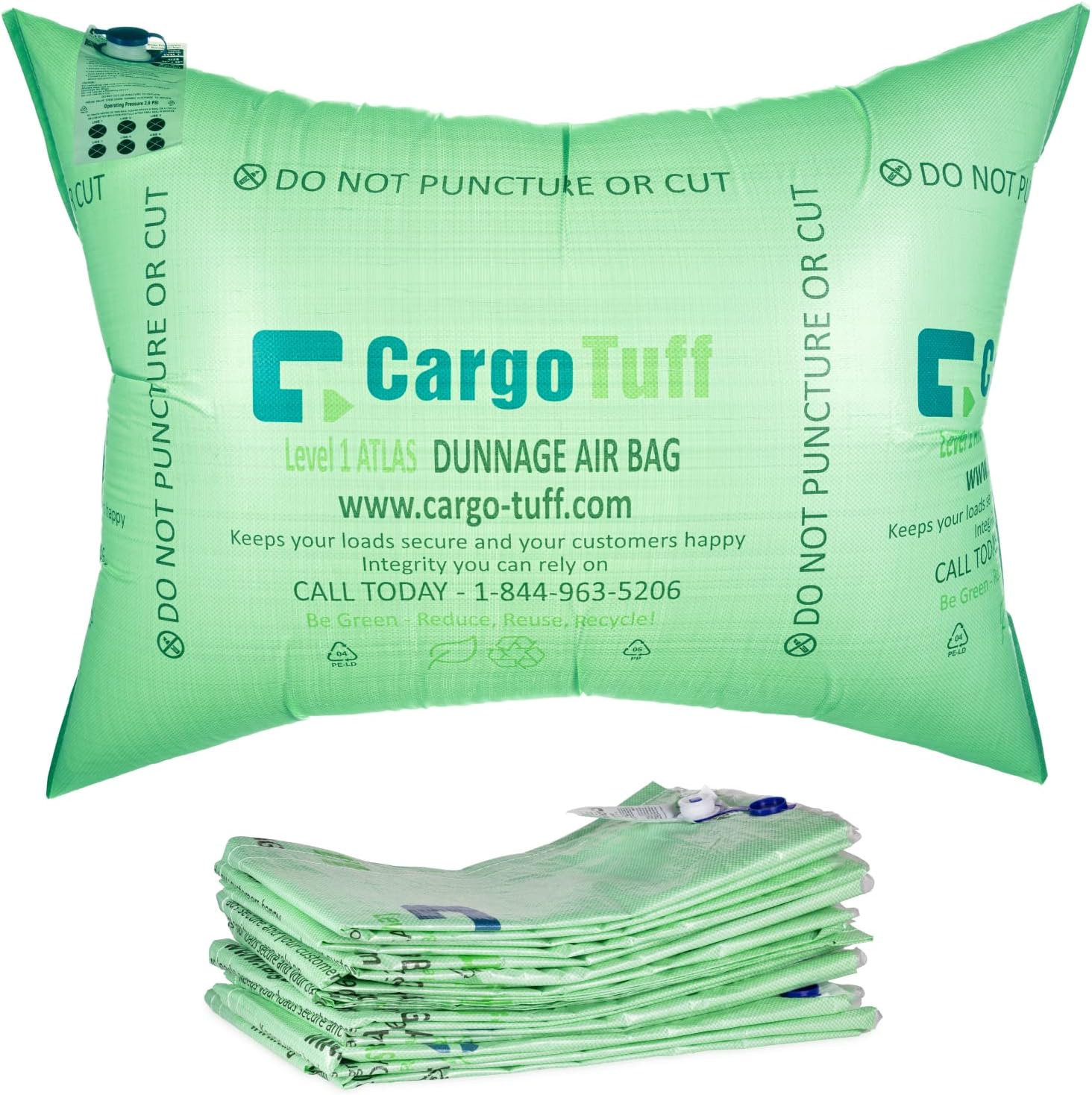 IDL Packaging 36" x 48" Dunnage Airbags, Woven Polypropylene, Level 1 (Pack of 10)  Fill The Void in Trucks and Intermodal Shipments, Reusable  Cargo Securing Solution for Container Stuffing