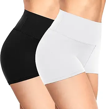 TNNZEET Biker Shorts Women - 8"/5"/3" High Waisted Tummy Control Workout Gym Spandex Booty Yoga Volleyball Shorts