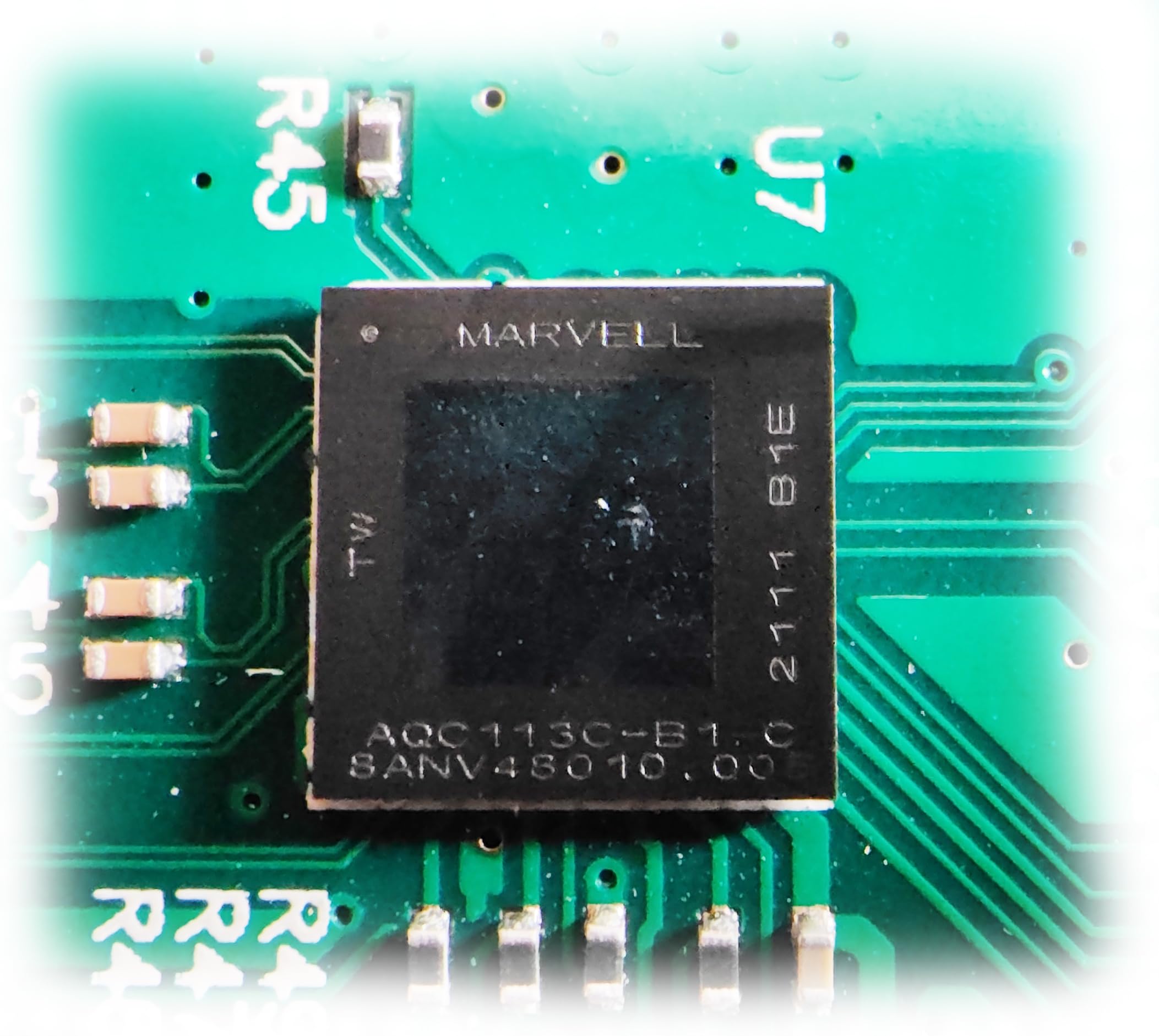 KALEA-INFORMATIQUE Scheda controller di rete PCIe 4.0 10 Gigabit ethernet 1 porta RJ45 10G con chipset AQUANTIA AQC113C-B1. Profilo basso e alto