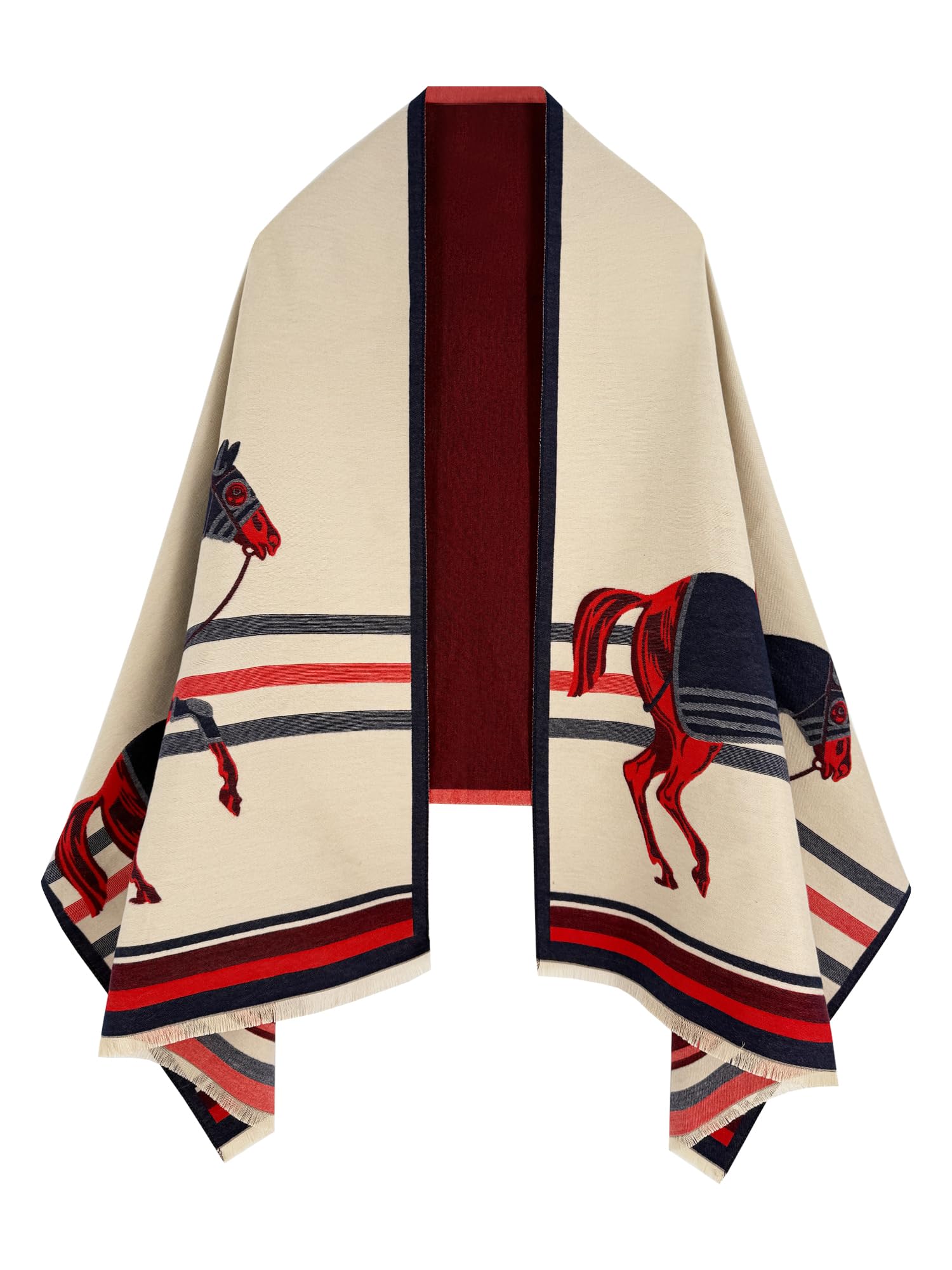 Womens Reversible Pashmina Shawl Wrap for Women Big Scarf Holiday Gifts