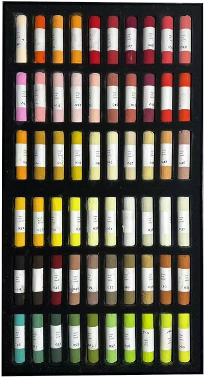 Artists' Soft Pastel stick Box Set of 120 Assorted Colors Smooth and Blendable, Fade-Resistant
