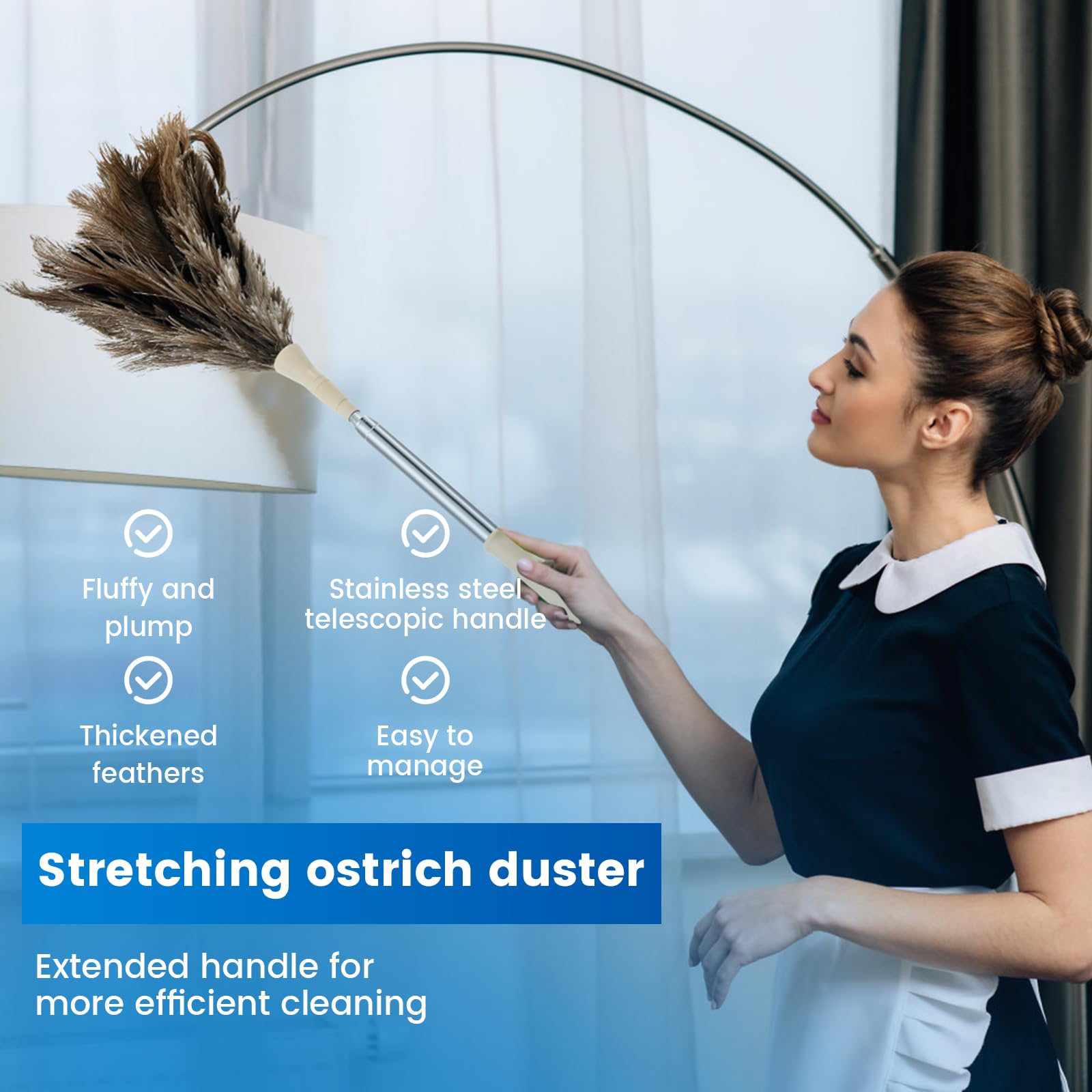 Retractable Duster Long Handle, Feather Duster Long Handle - View #6
