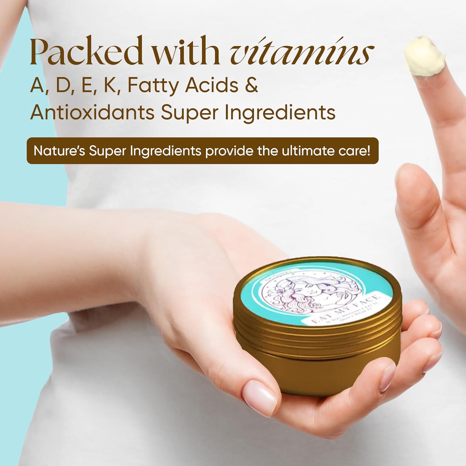 Eat My Face Grass Fed Beef Tallow Moisturizer – Clean Skincare That Actually Works | Organic, Deep Moisturizer for Dry & Sensitive Skin | Face, Body & Hands, 4 fl oz