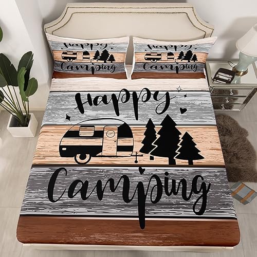 Miniatura 2 de Castle Fairy Sábanas de cama de autocaravana tamaño Queen, accesorios para caravanas para remolques de viaje, juegos de ropa de cama retro para