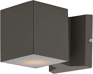 Maxim Lightray-9W 2 LED Wall Sconce in Modern Style-4 Inches Wide by 4 inches high-Architectural Bronze Finish