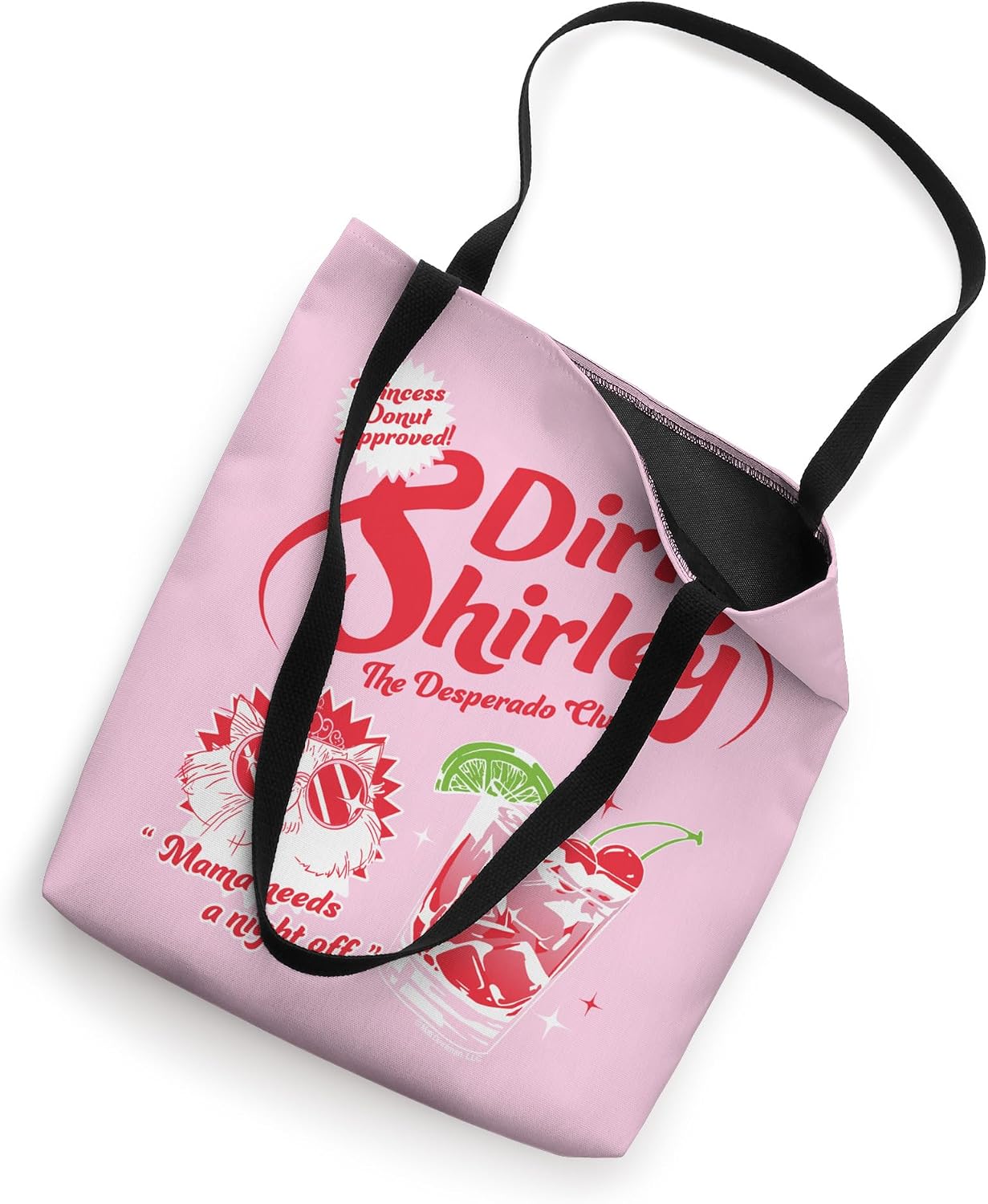 DCC Dirty Shirley Desperado Club Ad with Princess Donut Book Tote Bag