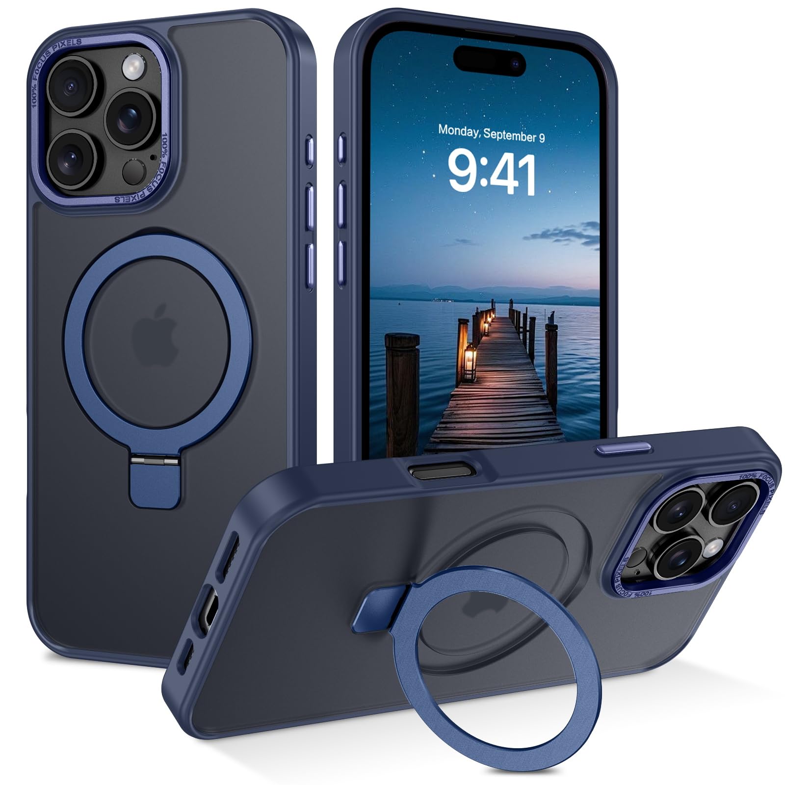 Coque IPhone 16e Compatible MagSafe - Translucide Mat, Antichoc Militaire, Protection Caméra - Titane Sable - 6