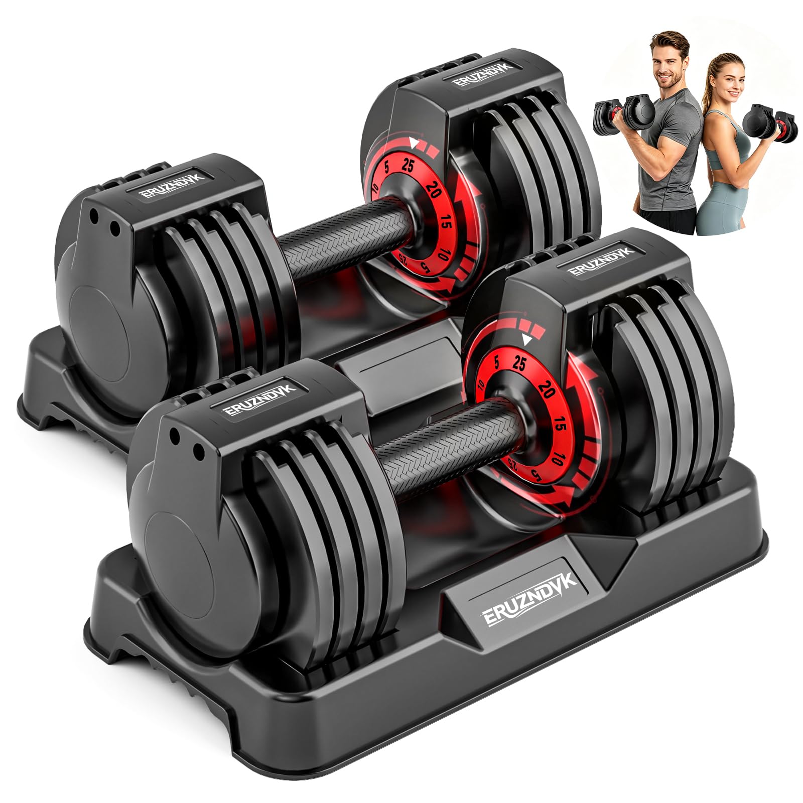 ERUZNDVK Adjustable Dumbbell Set