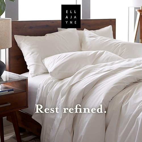 Miniatura 7 de Ella Jayne Almohadas de cama para dormir, almohada individual tamaño Queen, funda 100% algodón, relleno de fibra viscoelástica, soporte medio para