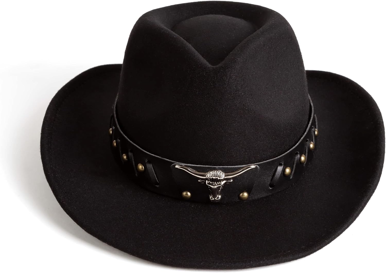 Womens Western Cowboy Cowgirl Hats with Belt Buckle - Image 2