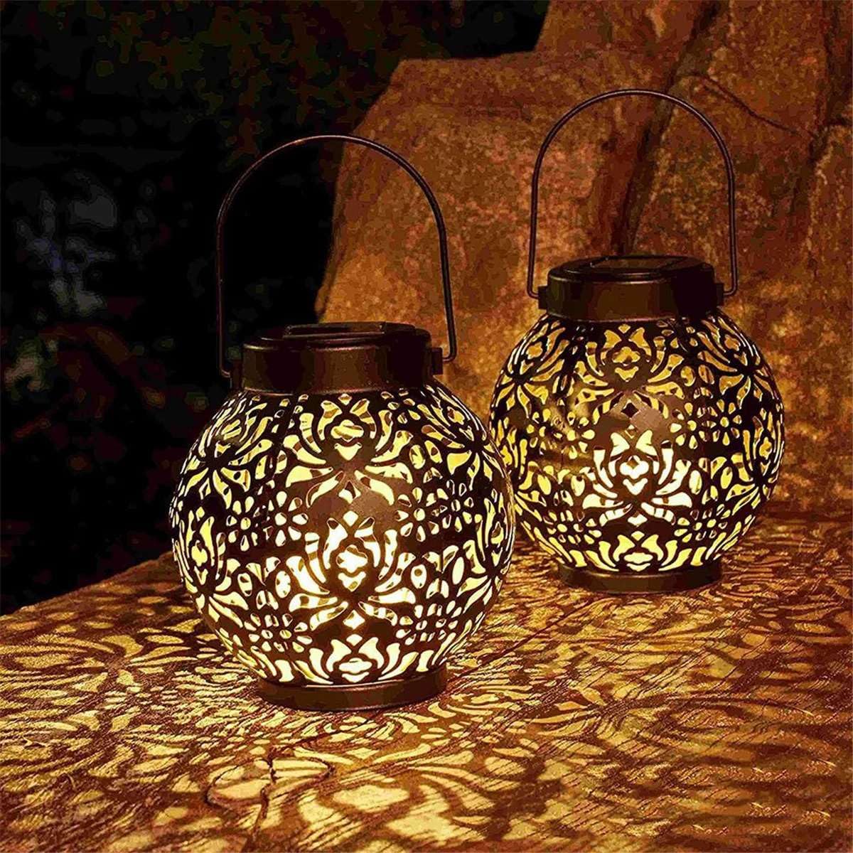 Solar Powered Hanging Outdoor Lanterns - Waterproof Garden Lights for Patio, Yard & Deck D√©cor-image-29