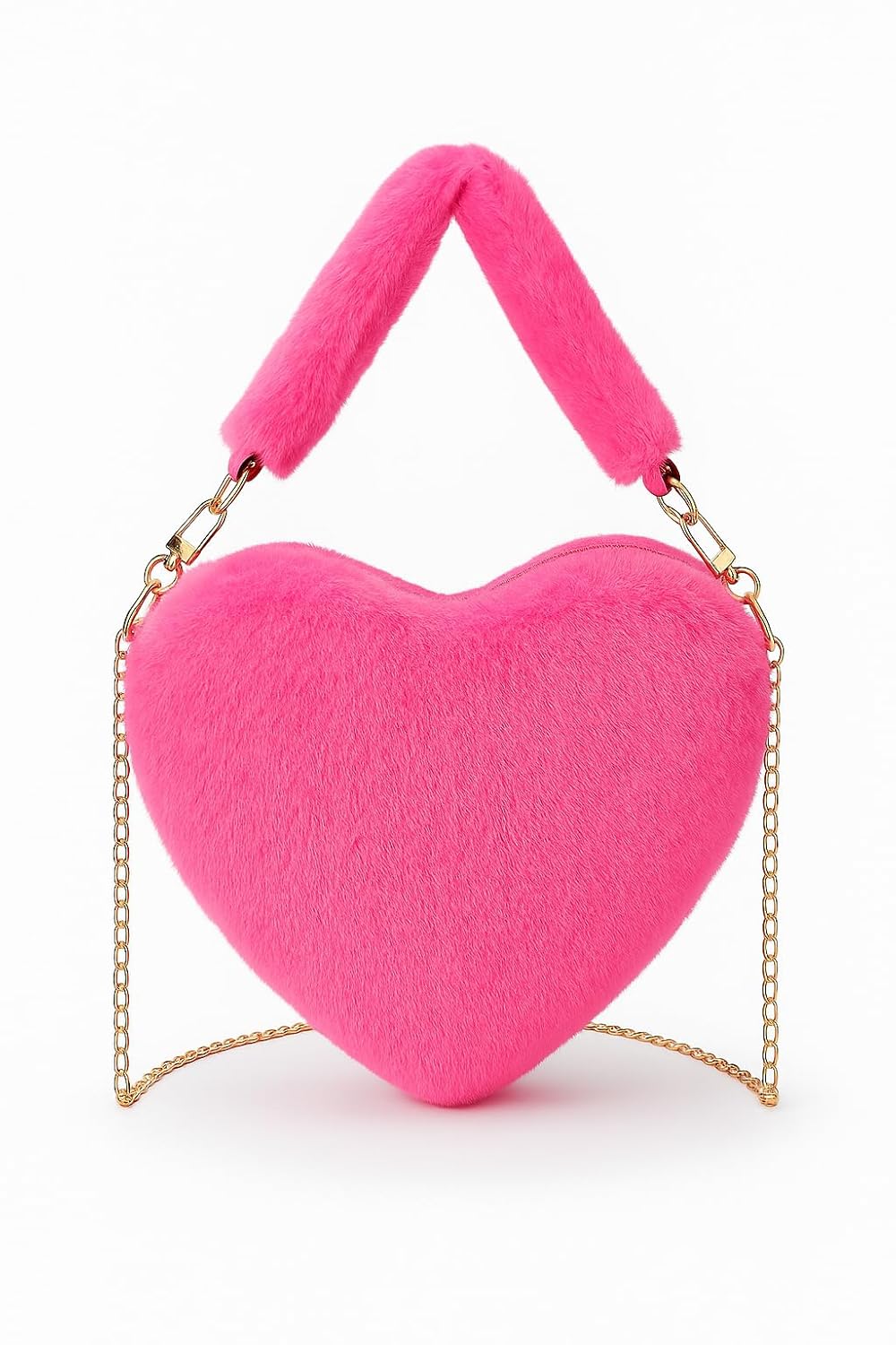 CULT FACTORY Pretty Baby Bag Love Shape Purse for Kids Girls Mini Hand Bag for Girls with Chain
