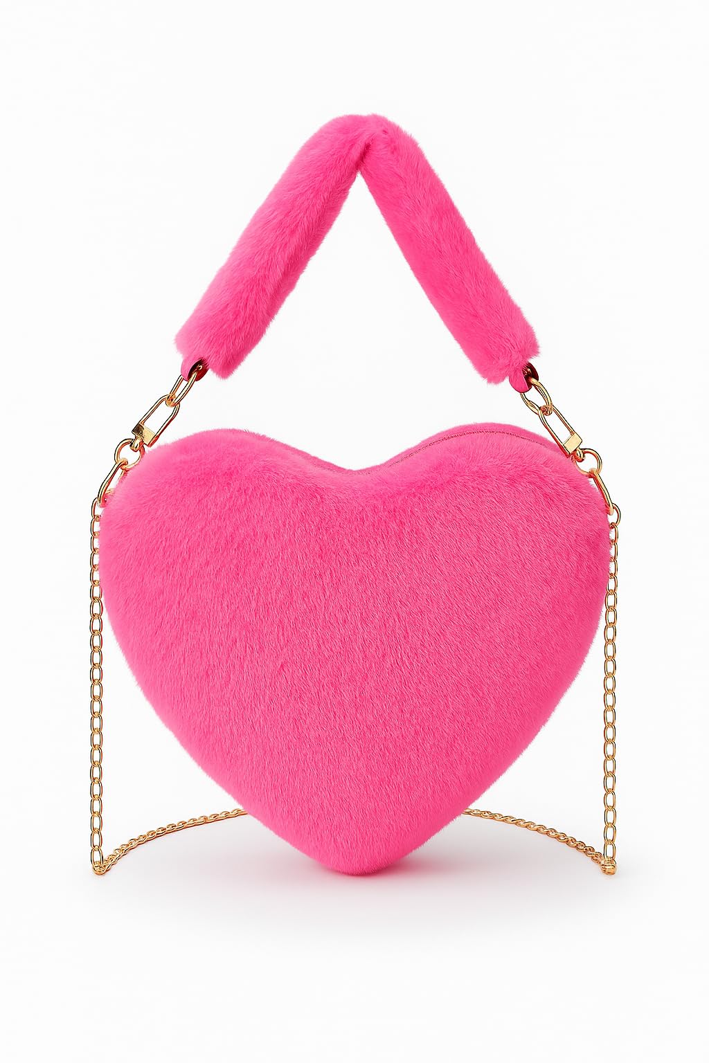 Pretty Baby Bag Love Shape Purse for Kids Girls Mini Hand Bag for Girls with Chain-image-15