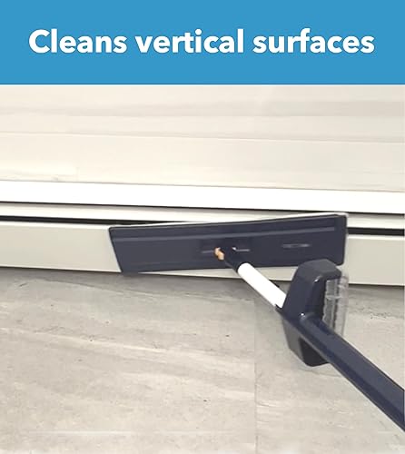 Miniatura 6 de YMCF Products Juego de trapeador y cubo de piso plano con manos libres y autoescurrible, mopa para limpieza de pisos, trapeador de piso con