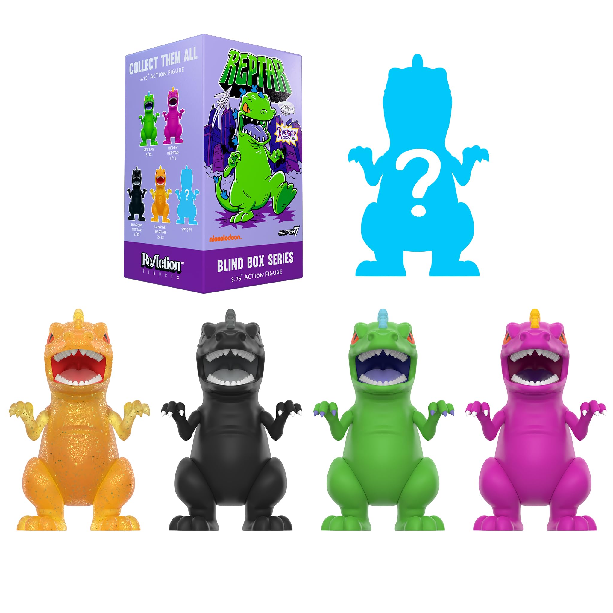 Amazon.com: Super7 Rugrats Reptar Blind Box Wave 01 - Set of 12
