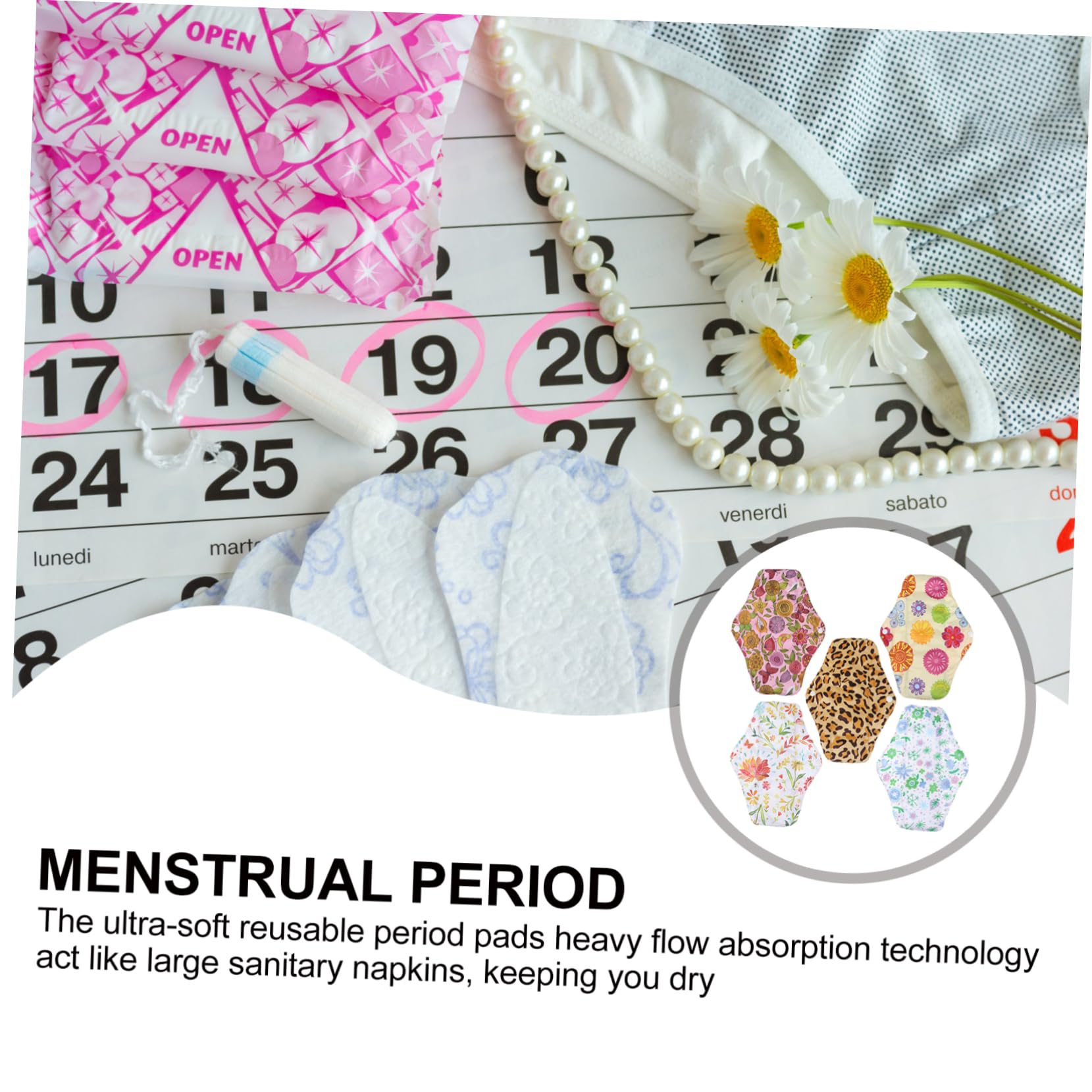 10 Piezas compresas menstruales de tela compresas menstruales reutilizables compresas maternity postparto Compresas postparto toalla sanitaria de tela toalla sanitaria lavable