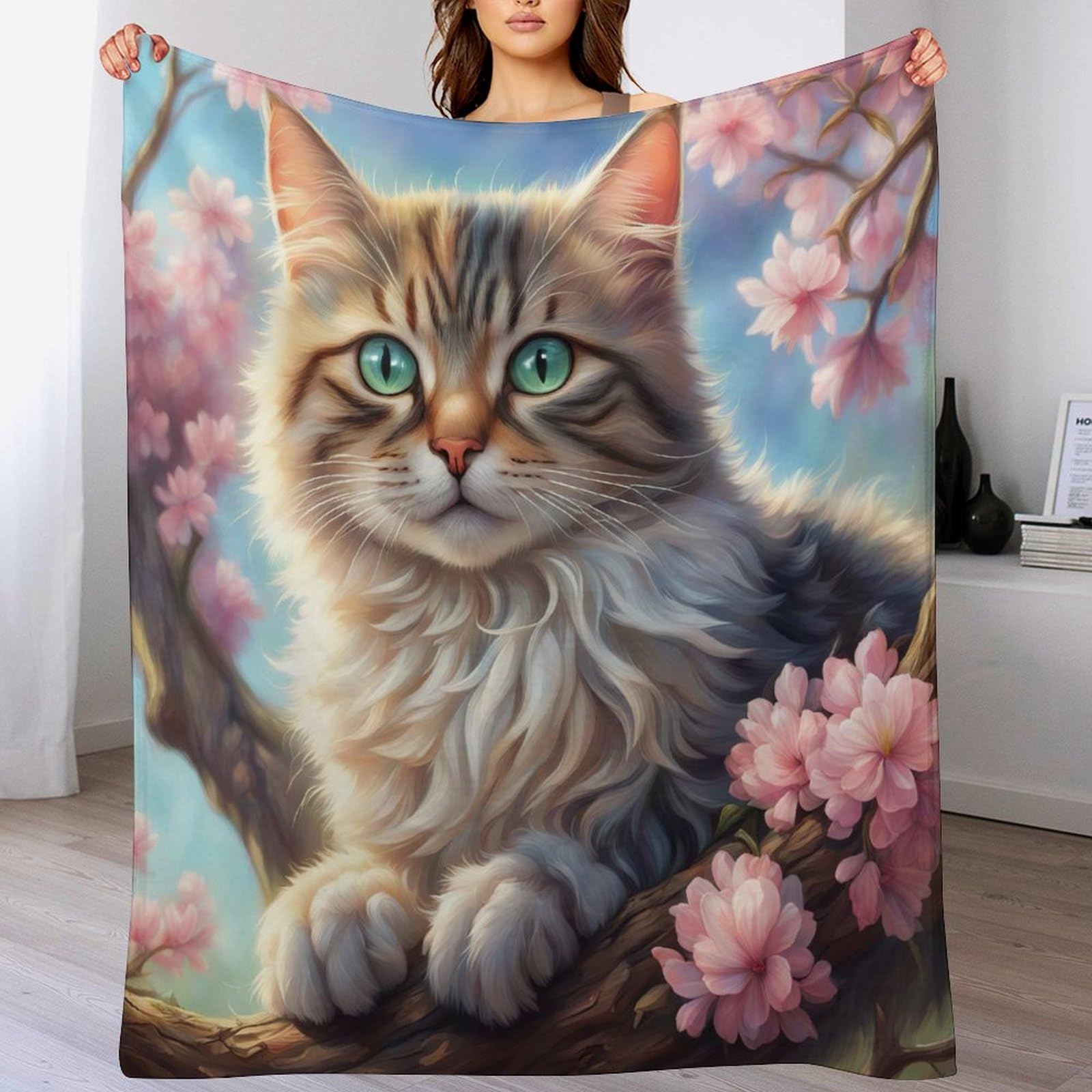 Couverture de lit flannel douce anti-plis contre le froid du salon