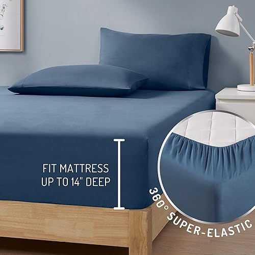 Miniatura 5 de Degrees of Comfort Coolmax - Juego de sábanas refrescantes para cama de tamaño individual, absorben la humedad para sudores nocturnos, la mejor