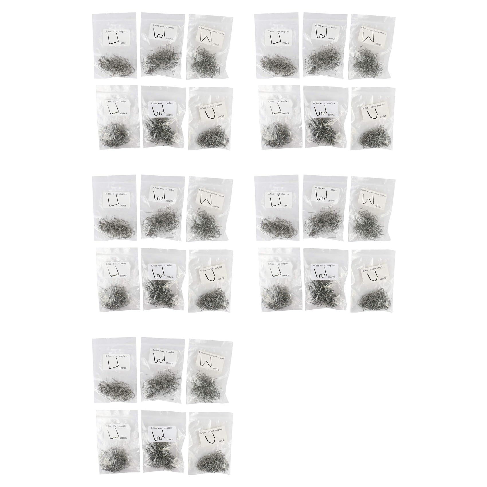 Jnchdghwa Silver 3000Pcs Staples For Hot Stapler Set Bumper Repair Staples Welding Plastic Clip Stapler For Soldering Bumper