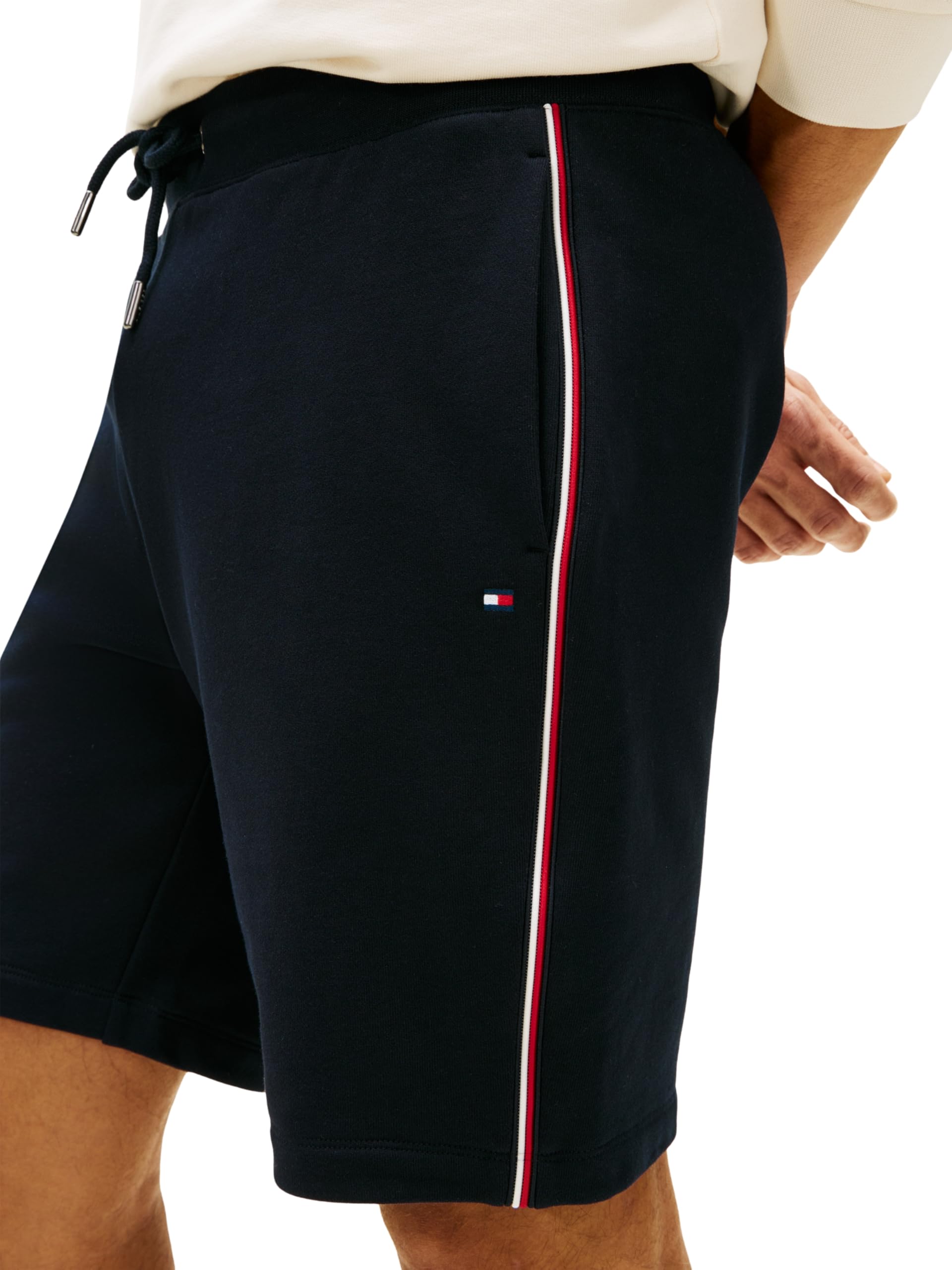 Tommy Hilfiger Global Stripe Sweatshort Mw0mw42883 - Spodnie dresowe Mężczyźni