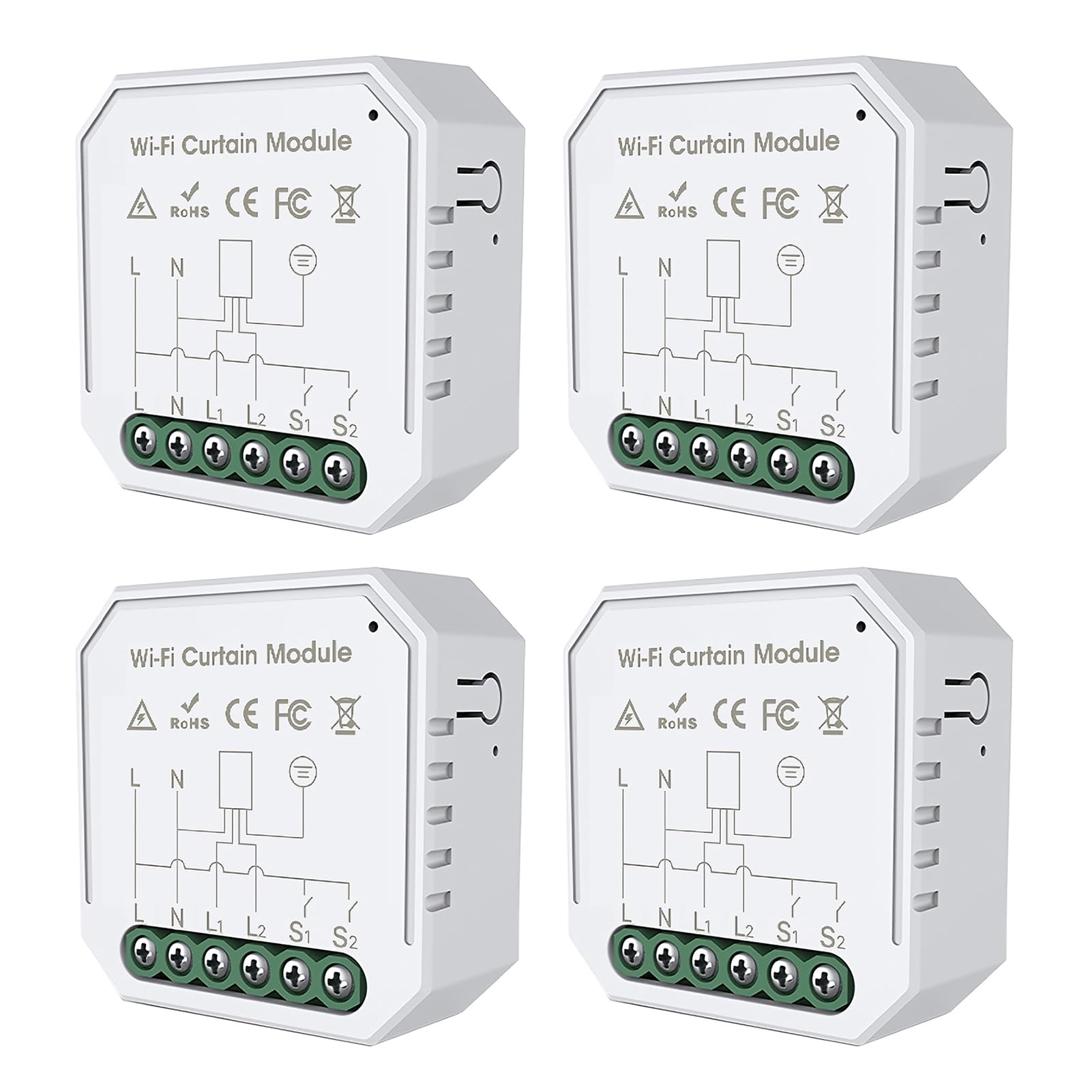 Interruttore di relè Intelligente, Modulo di Interruttore a Tenda Integente WiFi Modulo Interruttore WiFi Interruttore di relè WiFi con Funzione Funzione di Tempistica Controllo