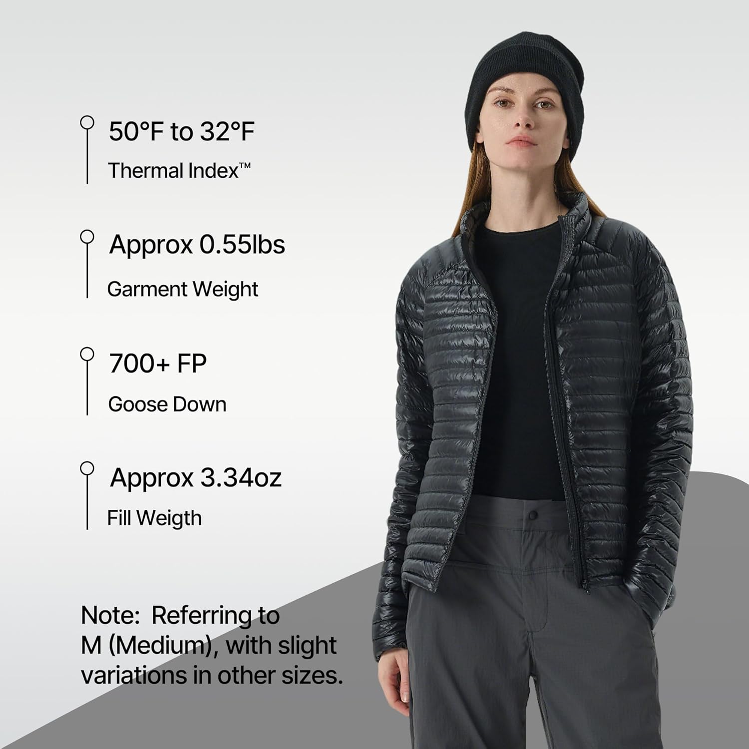 Fitouch Aurora Lite Women's Packable Goose Down Jacket | 700+ PF Puffer | Ultra-lightweight Base Layer | Hoody Coat - Image 5