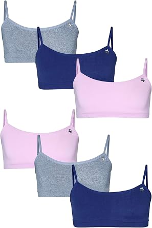 Limited Too Girls Training Bras 6 Pack Soft Stretch Wireless Bralette