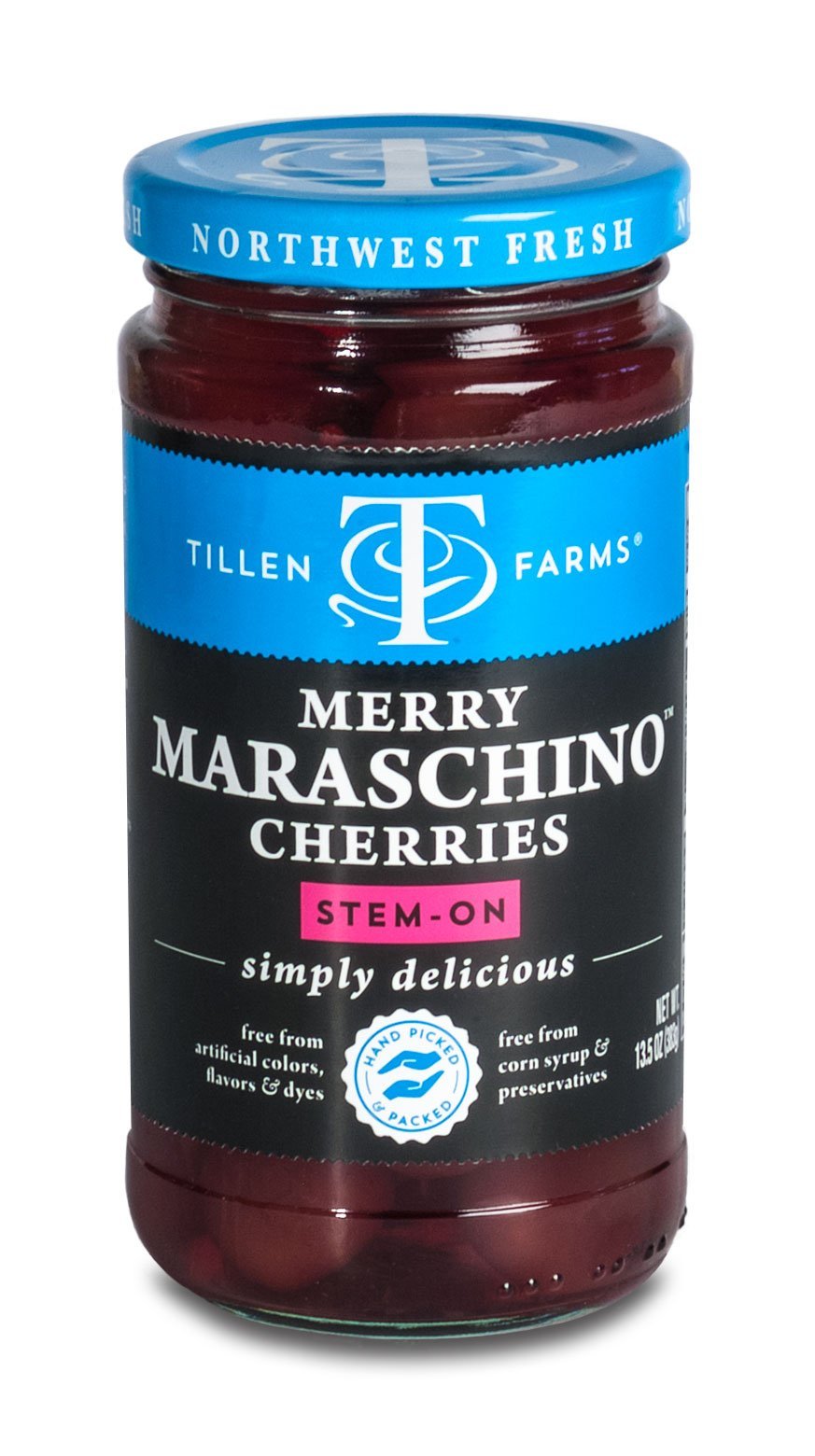 Tillen Farms - Maraschino Cherries - 14 oz (Pack of 6)