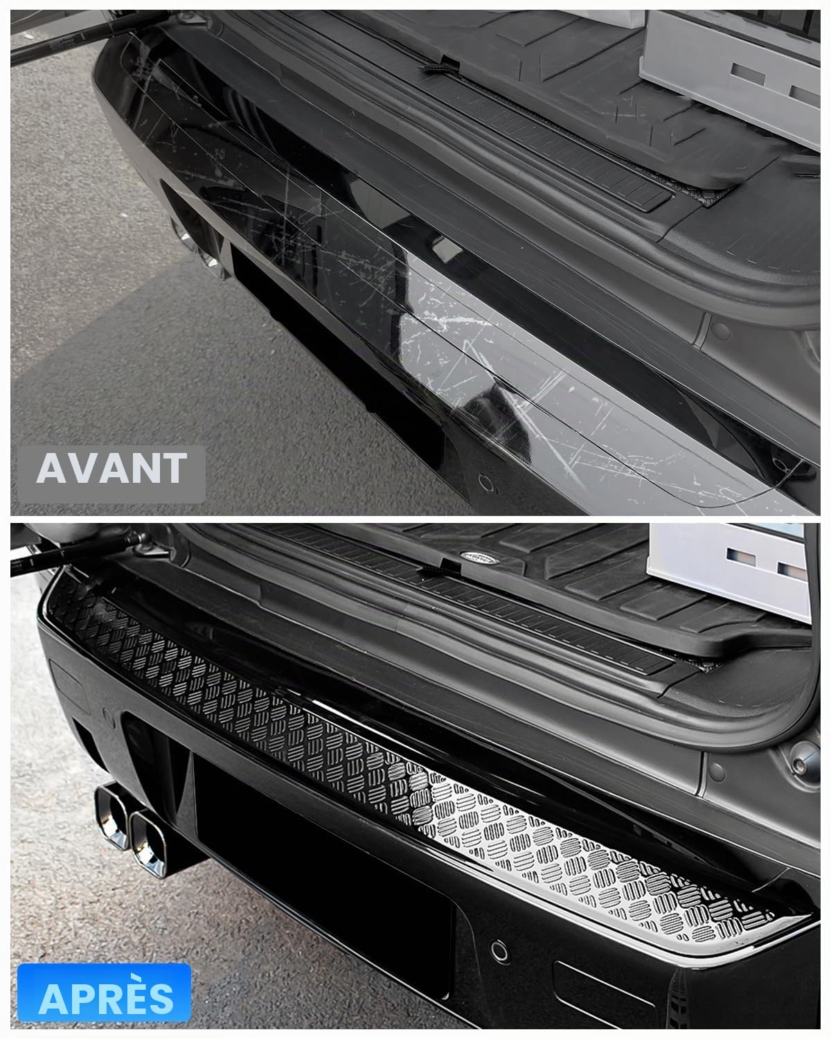 Coque de Protection Anti-Rayures pour Pare-Chocs arrière Compatible avec Land Rover Defender 90 110 130 2020-2025 Accessoires extérieurs