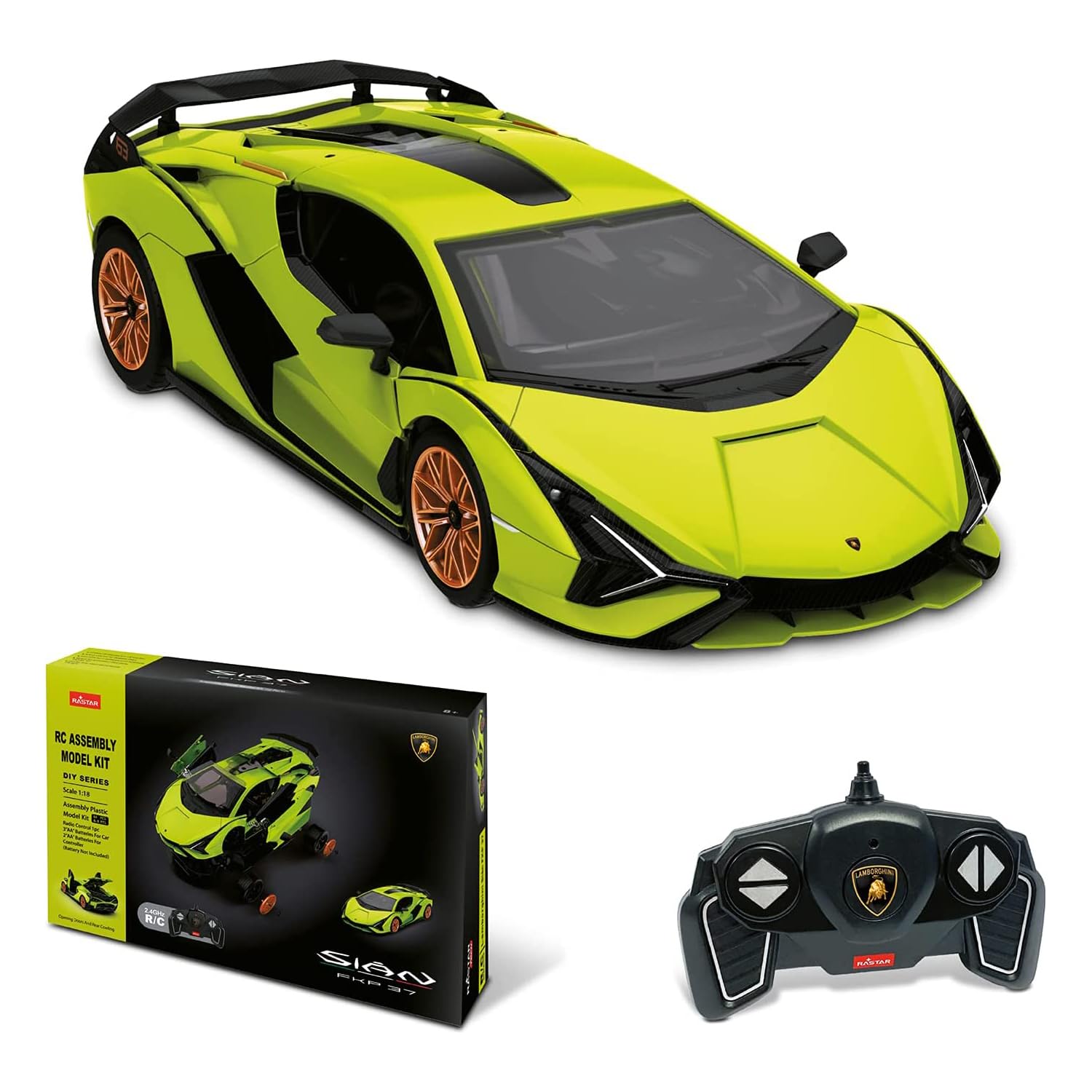 MONDO RC Lamborghini Sian Kit 8 km/h, skala 1:18, zielony 63692