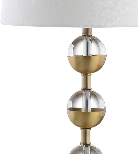 Miniatura 3 de Eyely EYL2049A-SET2 Anya - Lámpara de mesa LED de cristal de 27.5 pulgadas para sala de lectura, sala de estar, oficina, dormitorio, contemporánea,