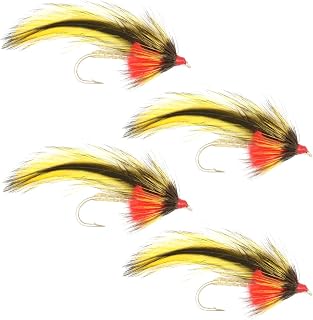 The Fly Fishing Place Platte River Special Classic Streamer Flies - Set of 4 Bass and Trout Fly Fishing Flies - Hook Size 4