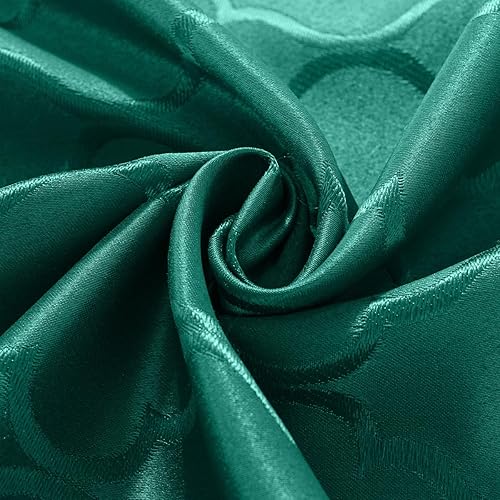 Miniatura 7 de SASTYBALE Mantel navideño de tela de damasco jacquard, resistente al agua y sin arrugas, de poliéster, para comedor, fiesta, Navidad