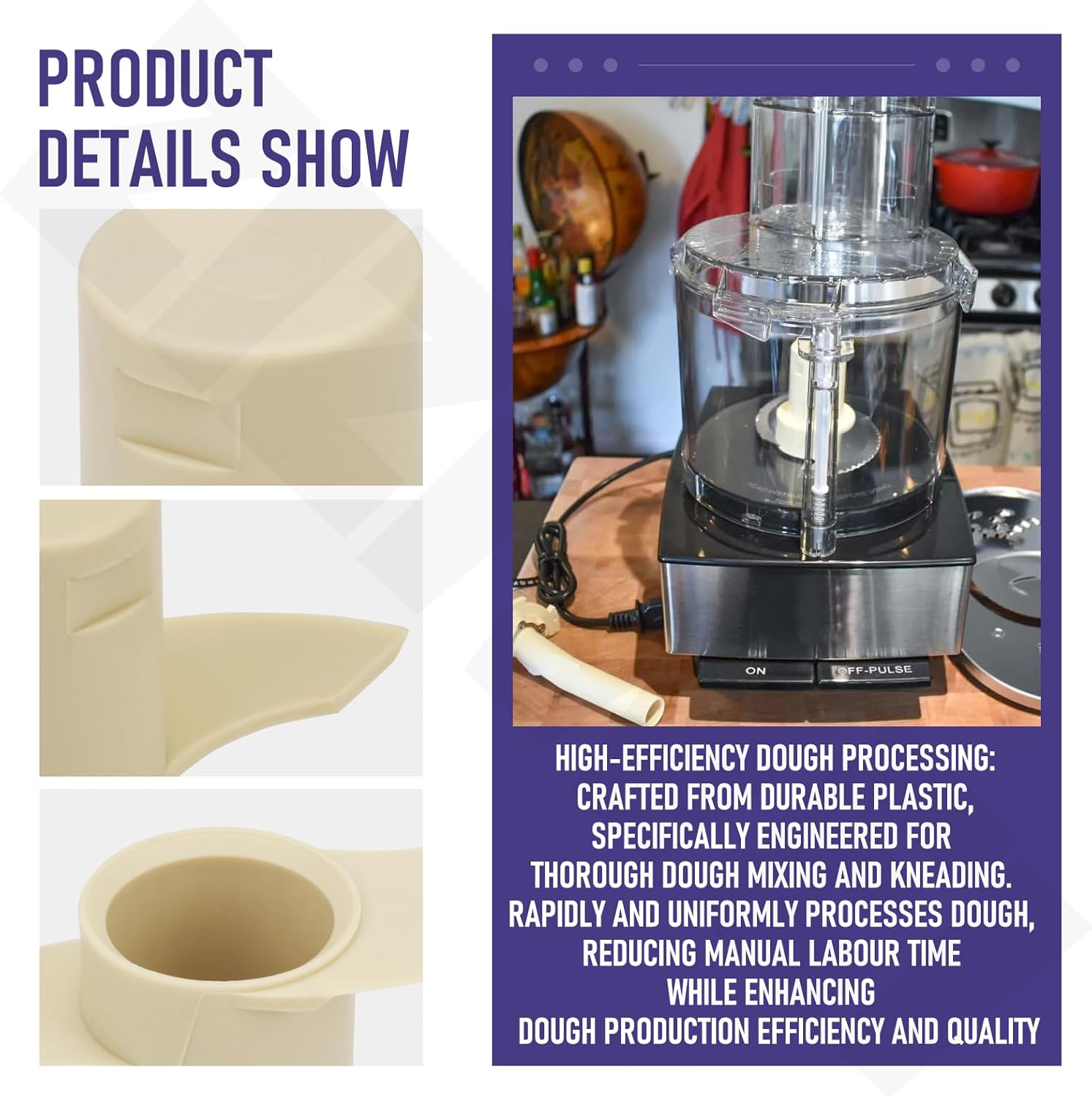 cuisinart dough blade replacement shown with 14-cup bowl