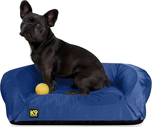 K9 Ballistics Cama Ortopédica Resistente para Perros Pequeña con Borde - Lavable, Duradera y Resistente al Agua - Hecha para Perros de Juguete y
