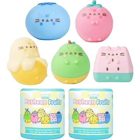 Pusheen Series 2 [Cartoon] Surprise Blind Box Fruit Cat Stuffed Animal Plush Toys for Kids