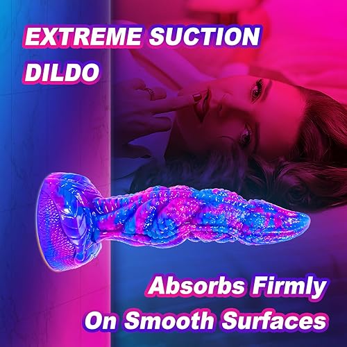 Miniatura 4 de Consolador de nudo de dragón de monstruo de fantasía, consolador de perro lobo grande y largo de 8 pulgadas, juguetes sexuales para hombres,