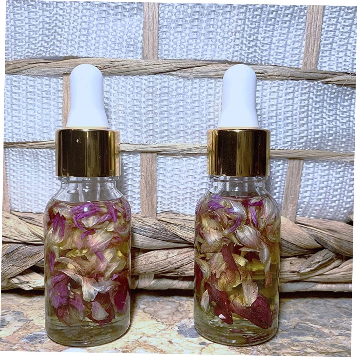 DOITOOL 24piezas Frasco Cuentagotas para Aceites Esenciales De Vidrio Transparente Dispensador Vacío para Mezclar Aceites para Usar El Hogar Salón De Belleza