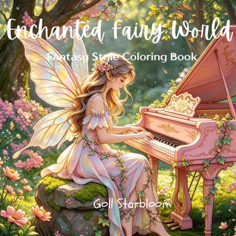 Enchanted Fairy World: Fantasy Style Coloring Book