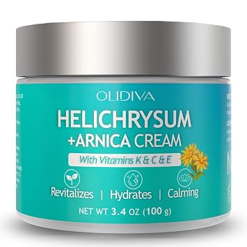 Arnica Bruise Cream | Extra Strength Arnica Cream for Bruises, Mature & Thin Skin with Helichrysum, Vitamins K, C & E | Soothes, Restores & Strengthens Skin Barrier for Adult & Senior - 3.4oz