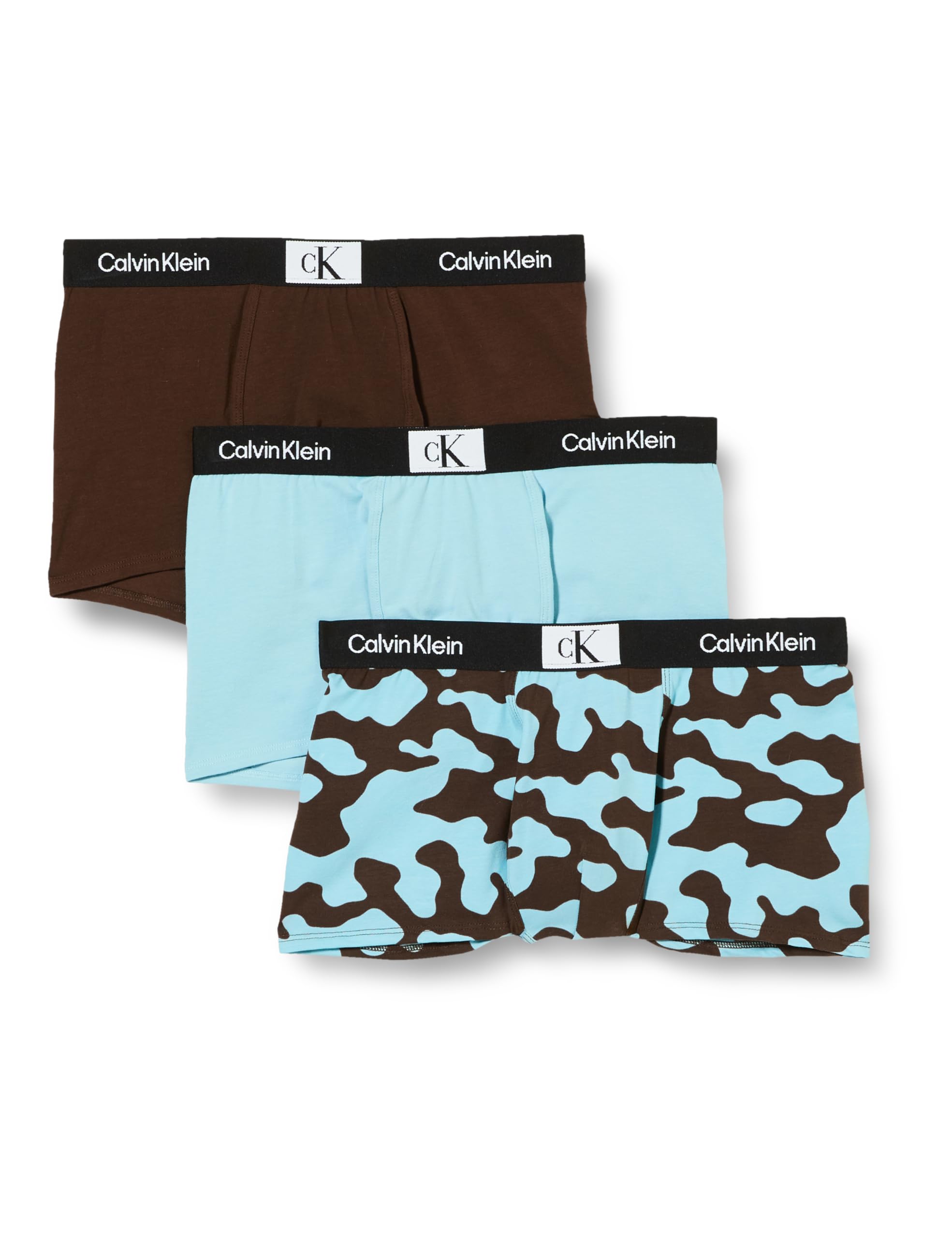Calvin Klein Calzoncillos bóxer Pack de 3 Chicos Algodón elástico, Mehrfarbig (Multicolor), 12-14 Años