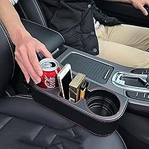 IOKONE Multifunctional Console Side Pocket Organizer & Drink Holder (PU Leather)