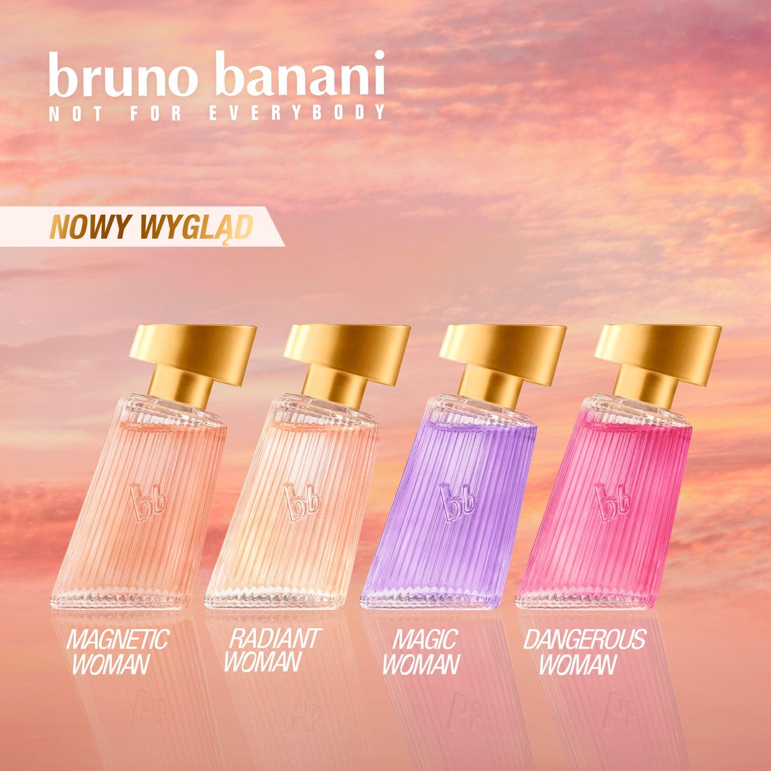 bruno banani Magnetic Woman Damska Woda Perfumowana o Słodkim Ambrowym Zapachu, 50 ml