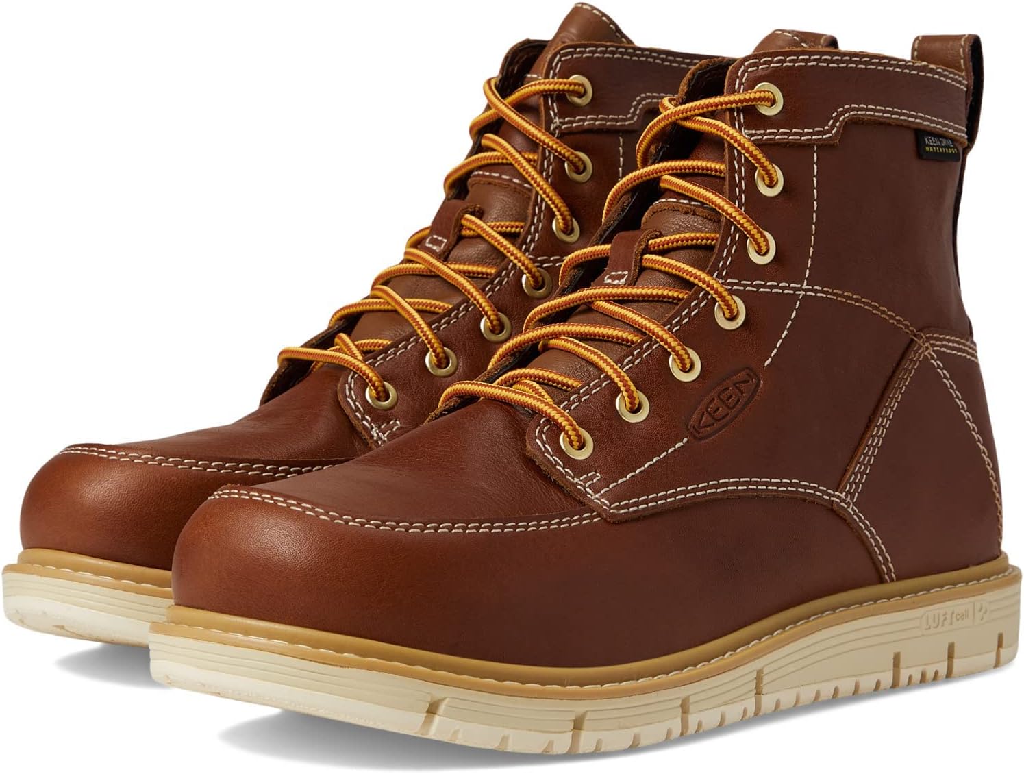 KEEN Utility Men's San Jose 6" Alloy Toe Waterproof Wedge Work Boots