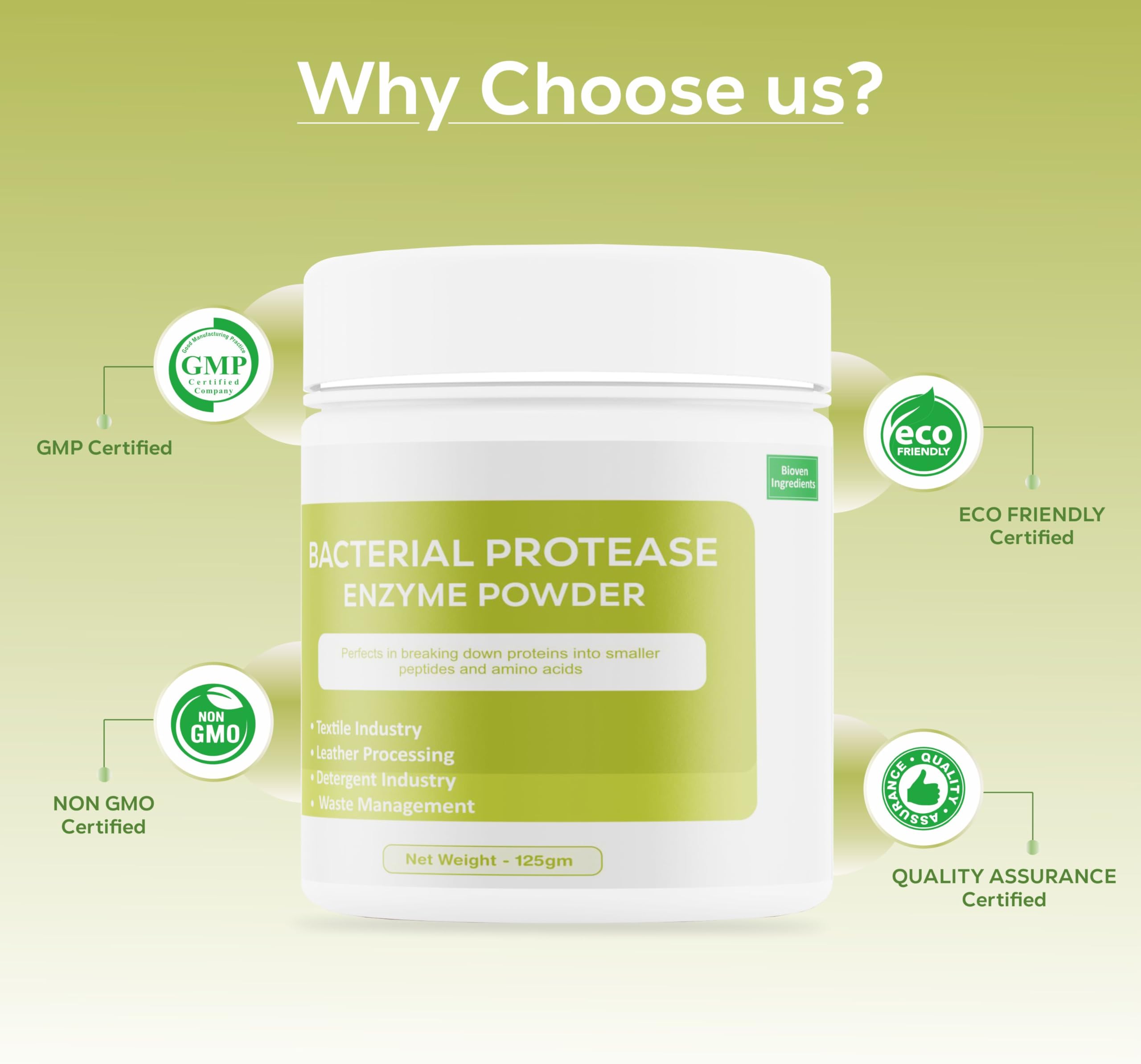 Ingredients Bacterial Protease Enzyme Powder,Non-GMO, Dietary & Food Supplements/Feed Syupplement, Broad pH Range of Activity, Excellent Thermostability, Hydrolyse Proteins, No Filters/Binder. — Amazon image 5